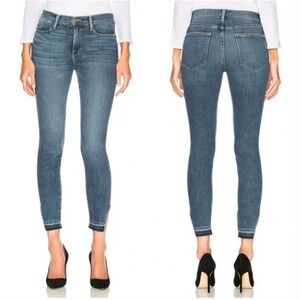 FRAME Denim‎ Le High Skinny Jeans Ankle Slit Hem Women's Size 25